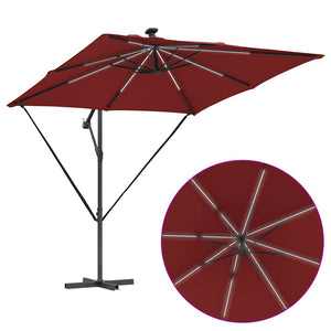 Cantilever bananparasol Terracotta 249 x 249 x 250 cm