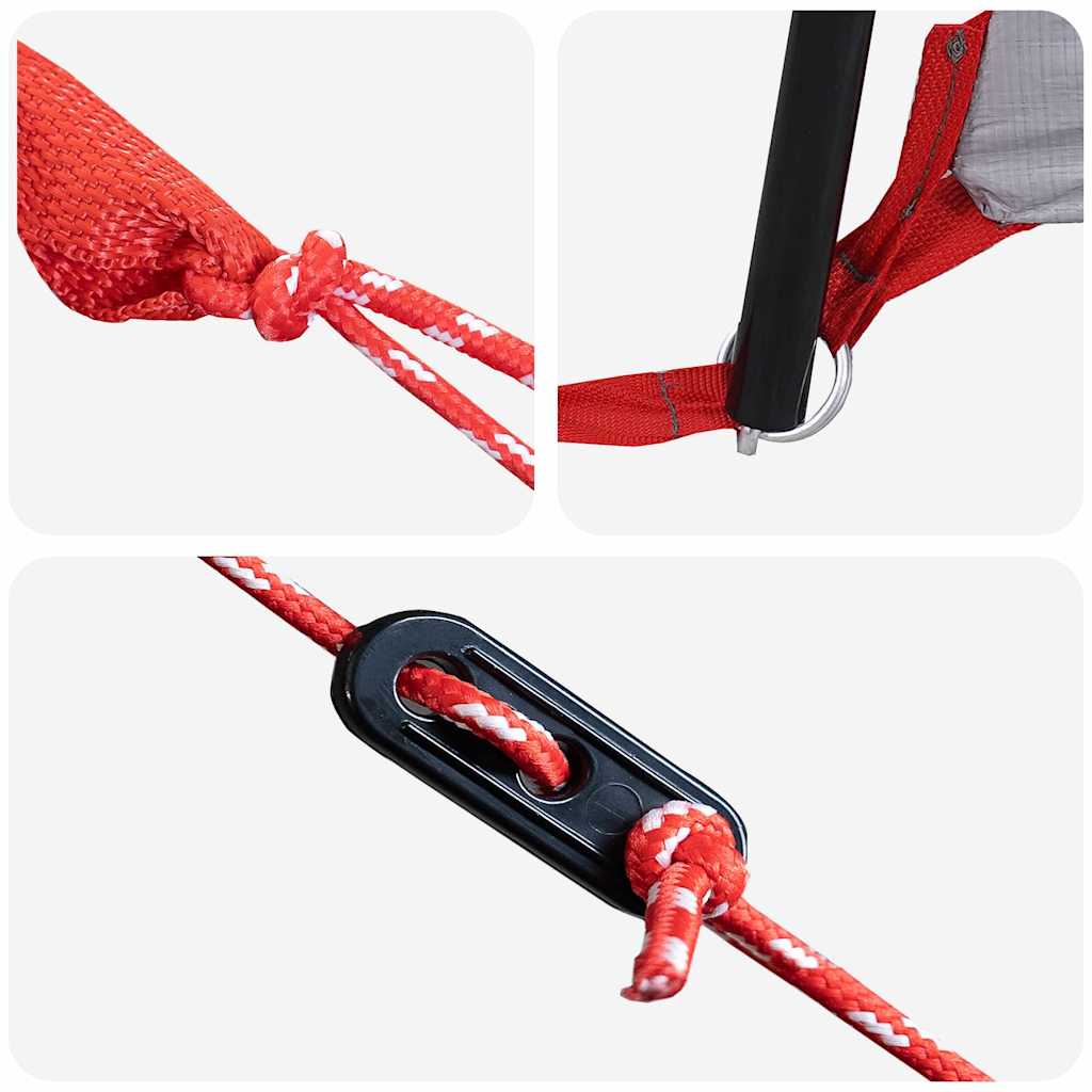 Teepee Tält med tak Grå och orange 545 x 450 x 295 cm