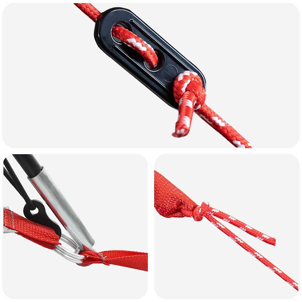 Tunneltält med tak med lagring Grön och Vit 778 x 356 x 210 cm