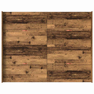 Förvaringssängram Gammalt trä 135 x 190 cm Konstruerat trä