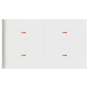 Förvaringssängram med låda Vit 120 x 190 cm Konstruerat trä