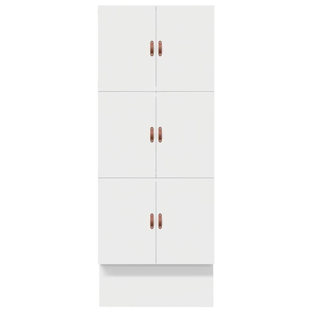 Förvaringssängram med låda Vit 90 cm Konstruerat trä