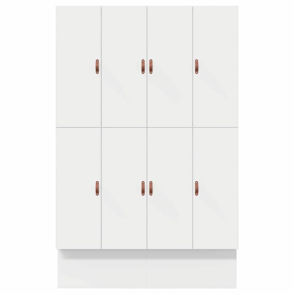 Förvaringssängram med låda Vit 150 cm Konstruerat trä