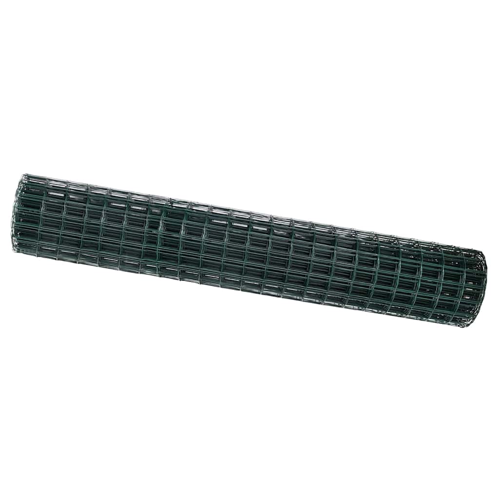 Eurogärdsel 1,6 x 10 m PVC-belagt järn Grön