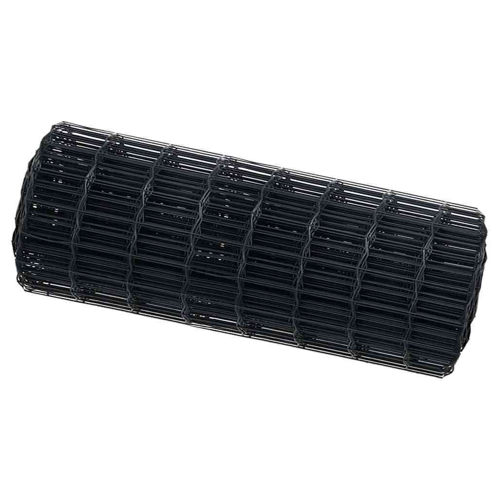 Eurogärdsel Grå 0,8 x 25 m PVC-belagt järn