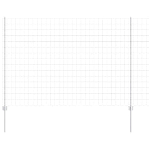 Stängsel med stolpe Silver 1,5 x 10 m Stål