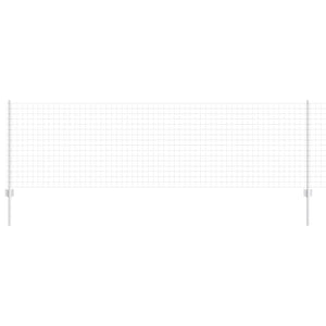 Stängsel med stolpe Silver 0,8 x 25 m Stål