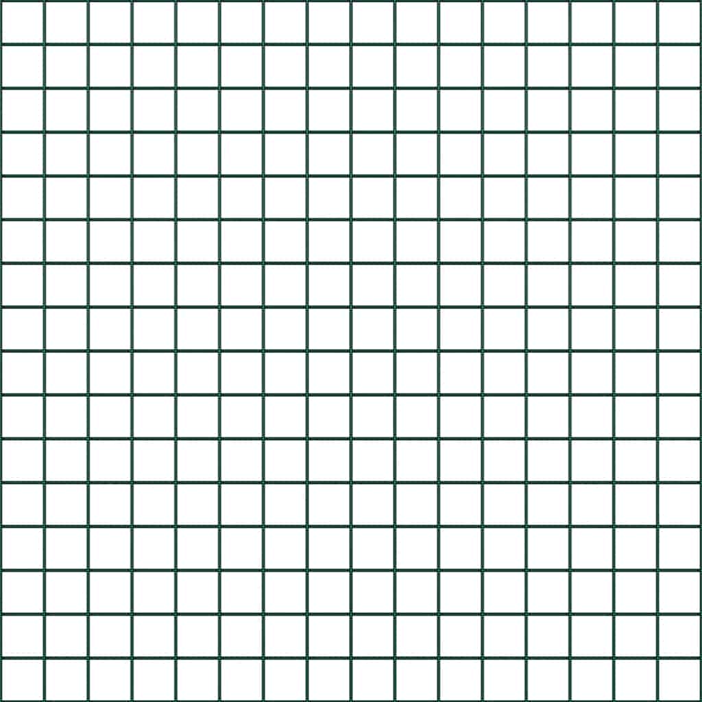 Stängsel med stolpe Grön 1,5 x 50 m Stål och PVC