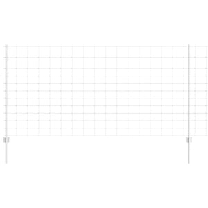 Stängsel med stolpe Silver 1,2 x 50 m Stål