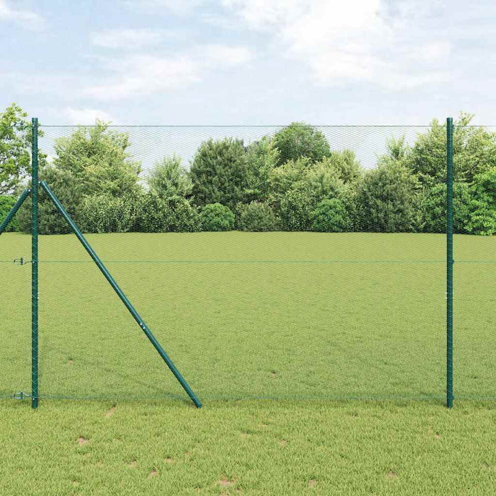 Hexagonstängsel Grön 1,5 x 10 m PVC