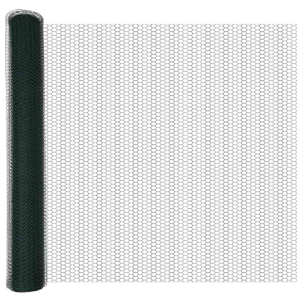Hexagonstängsel Grön 1 x 50 m PVC