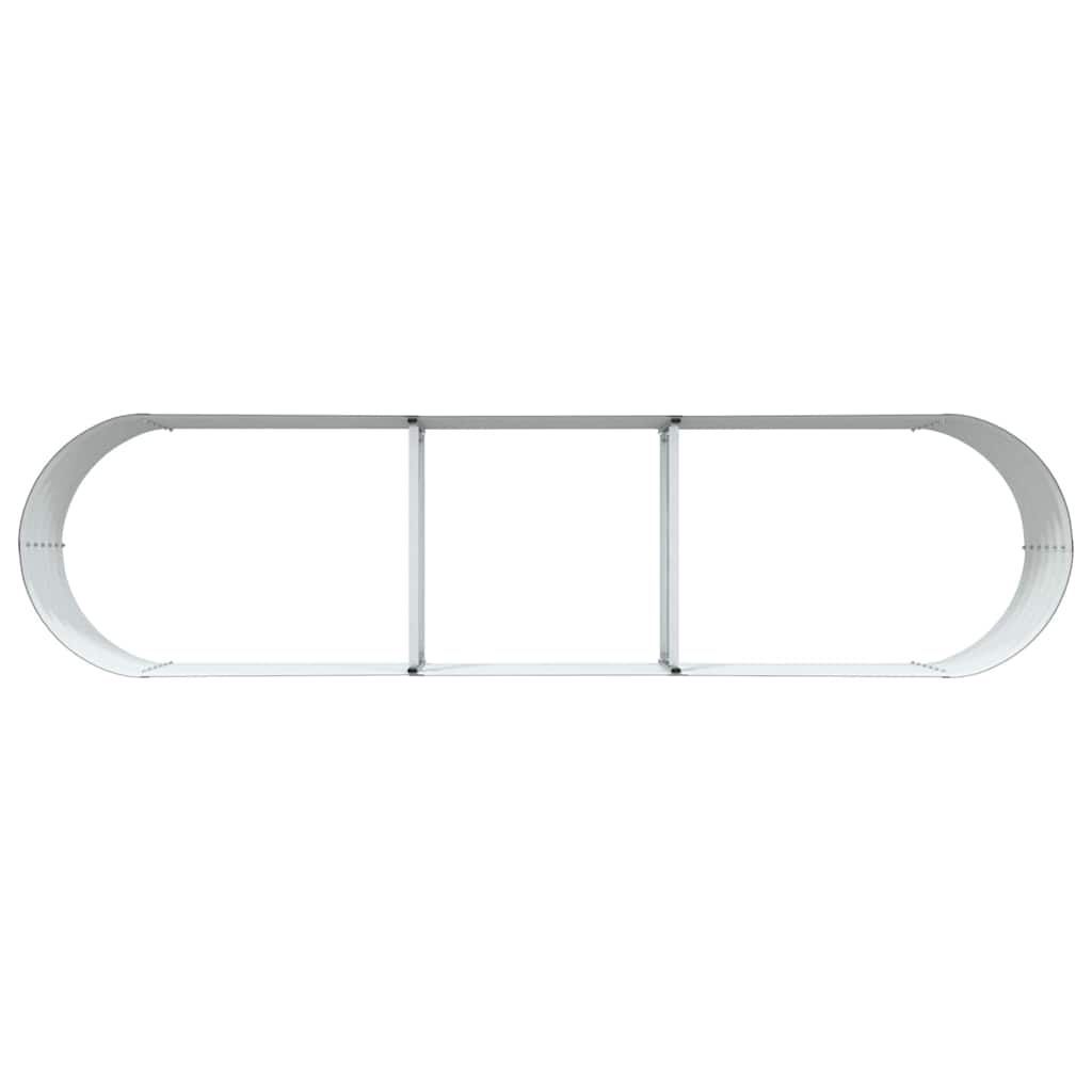 Upphöjd odlingslåda Brun 320 x 80 x 44 cm Stål