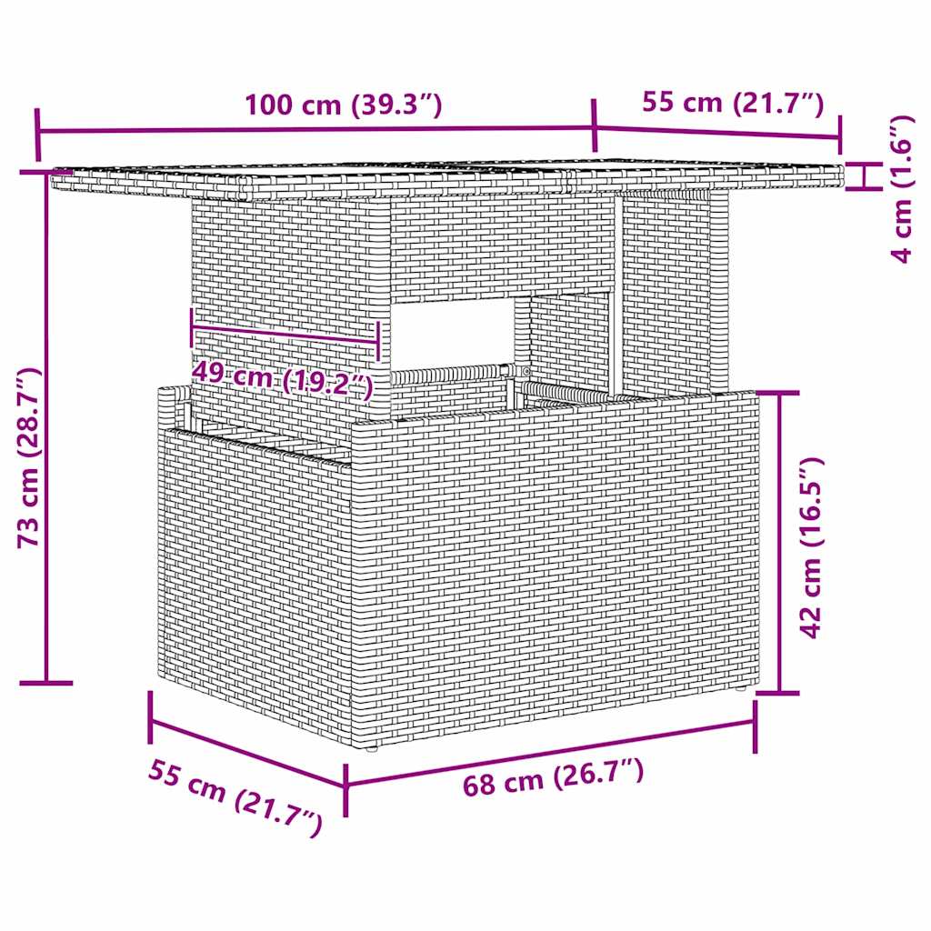 Soffset med kudde 5 pcs Beige och Ljusgrå konstrotting