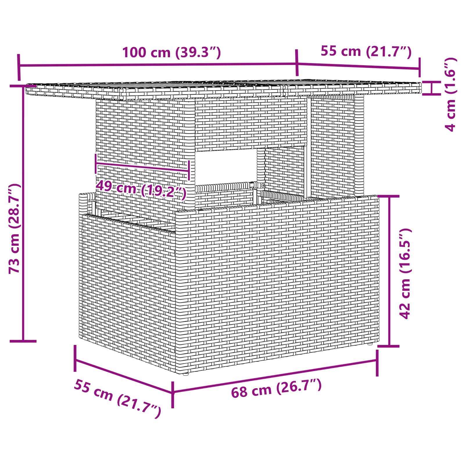 Trädgårdsoffset med kudde 9 pcs Svart och gräddvit
