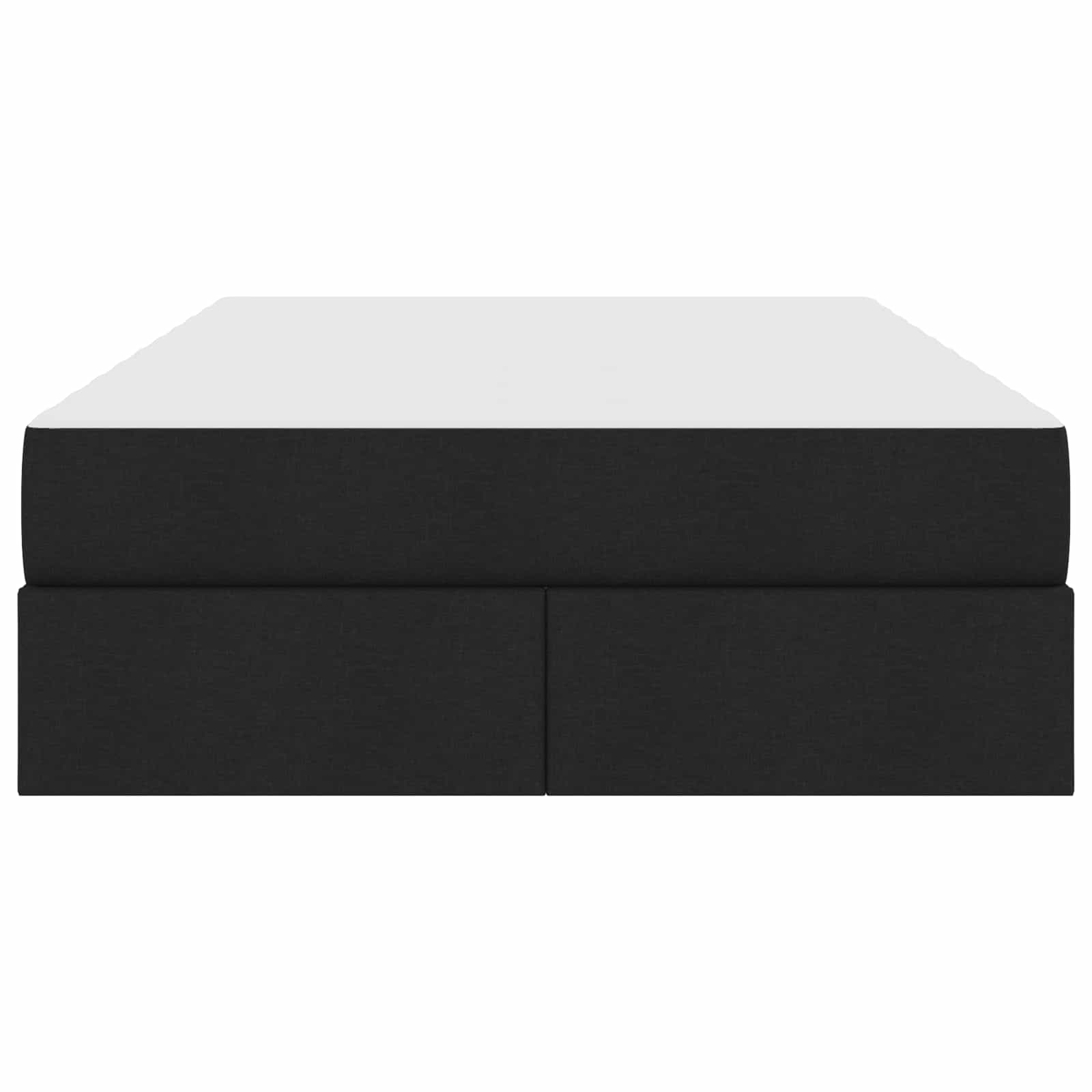 Förvaringssäng med madrass Svart 120 x 190 cm Polyester