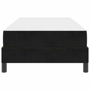 Bäddfjäder med madrass Svart 90 x 200 cm tyg