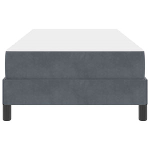 Bäddfjäder med madrass Mörkgrå 80 x 210 cm tyg