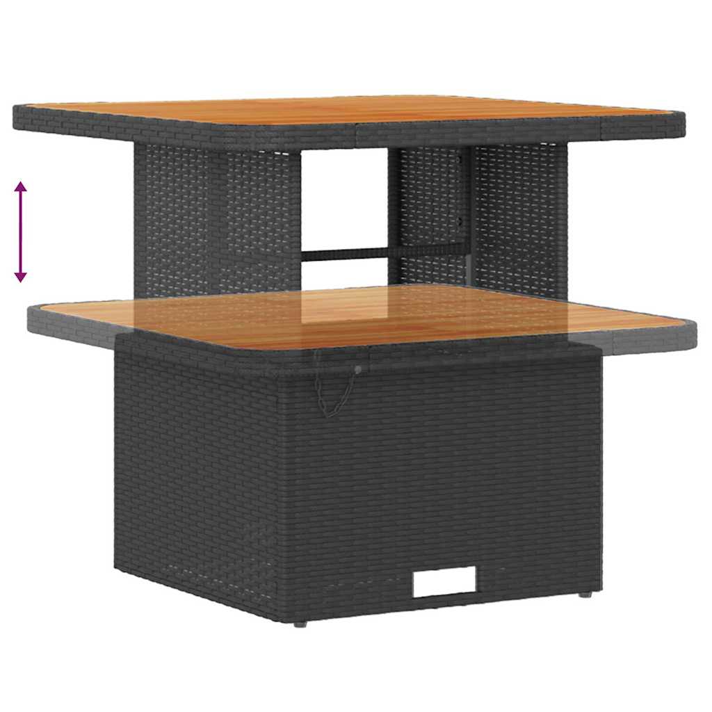 Trädgårdsoffset 13 pcs Svart och kräm konstrotting