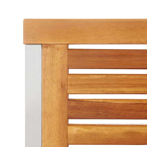 Solstol 3 pcs Brun Massivt Akaciaträ