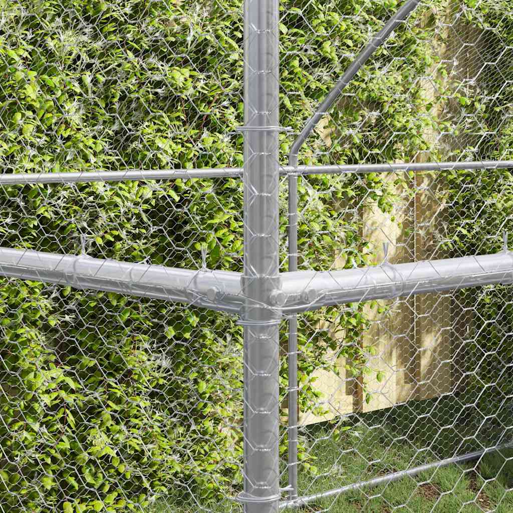 Hönshus Silver 600 x 200 x 198.5 cm Galvaniserat stål