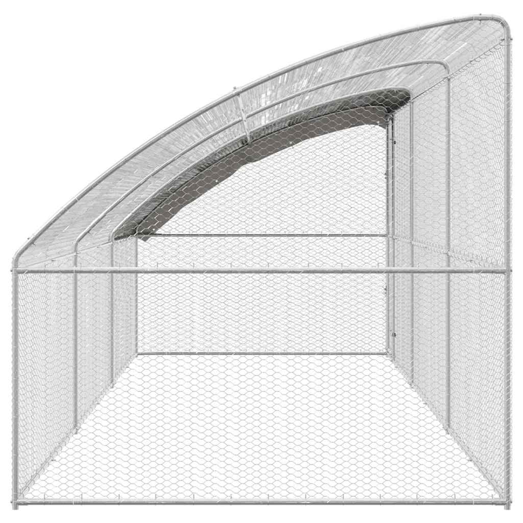 Hönshus Silver 600 x 200 x 198.5 cm Galvaniserat stål