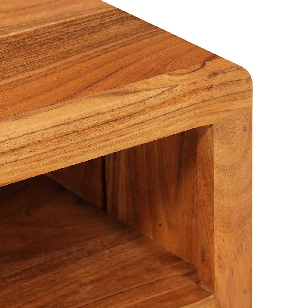 TV-skåp med hylla Brun 110 x 30 x 40 cm Massivt Akaciaträ