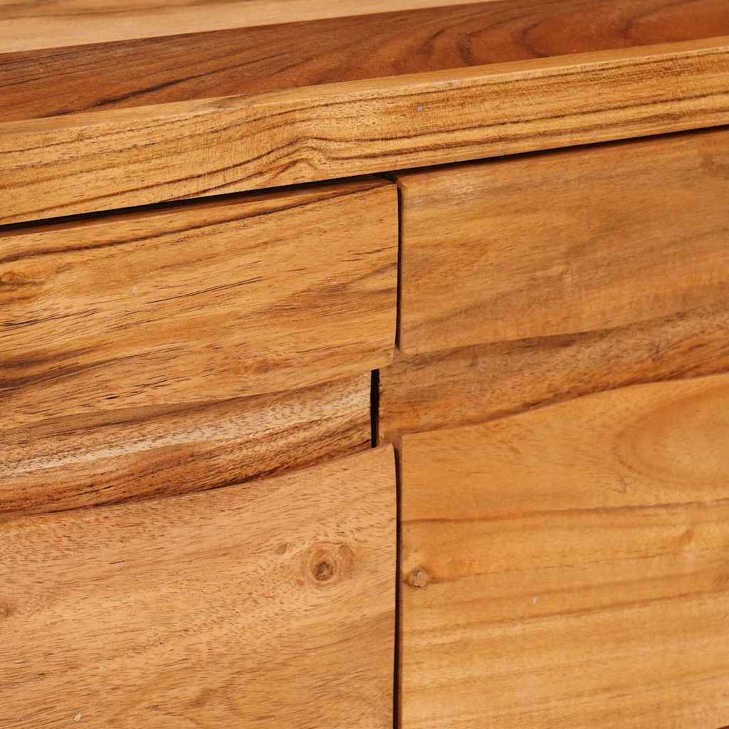 TV-skåp med hylla Brun 110 x 30 x 40 cm Massivt Akaciaträ