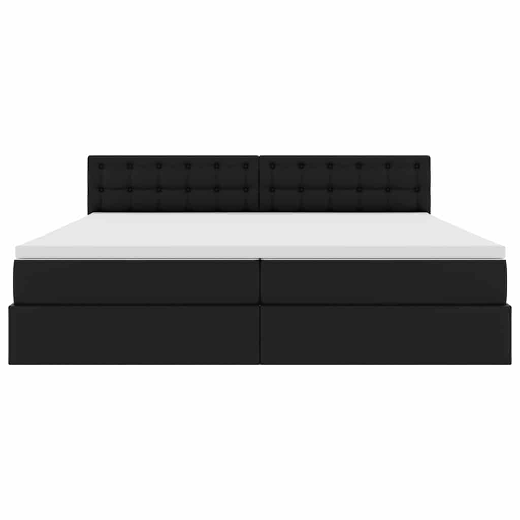 Förvaringssäng med LED Ljusgrå 200 x 200 cm Konstläder