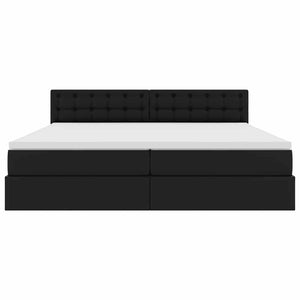 Förvaringssäng med LED Ljusgrå 200 x 200 cm Konstläder