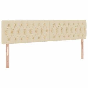 Förvaringssäng med LED med madrass Kräm 180 x 200 cm Polyester