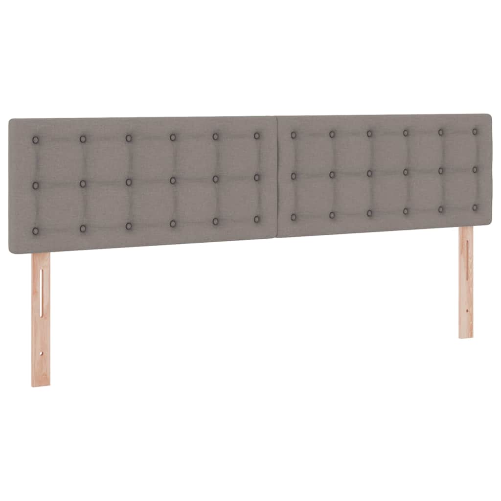 Förvaringssäng med LED med madrass Taupe 160 x 200 cm Polyester