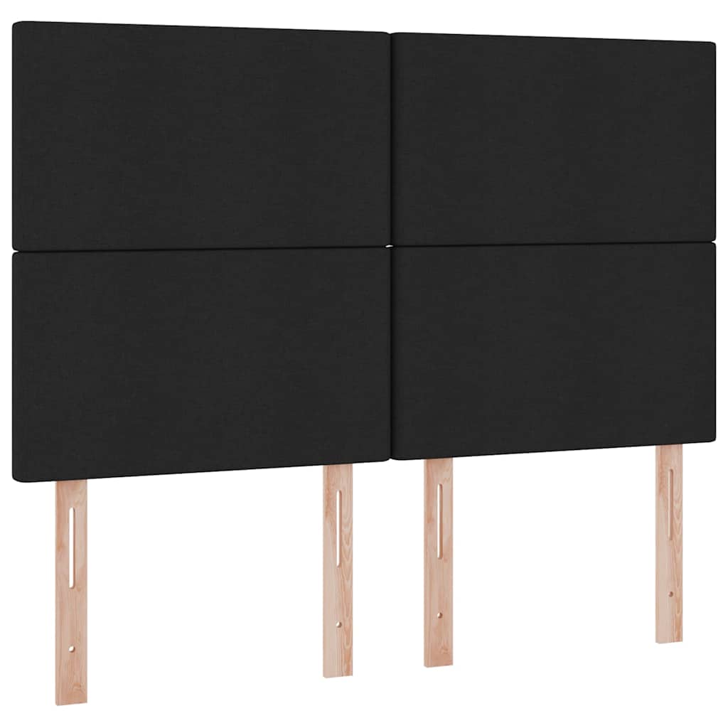 Förvaringssäng med LED med madrass Svart 140 x 200 cm Polyester