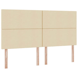 Förvaringssäng med LED med madrass Kräm 180 x 200 cm Polyester