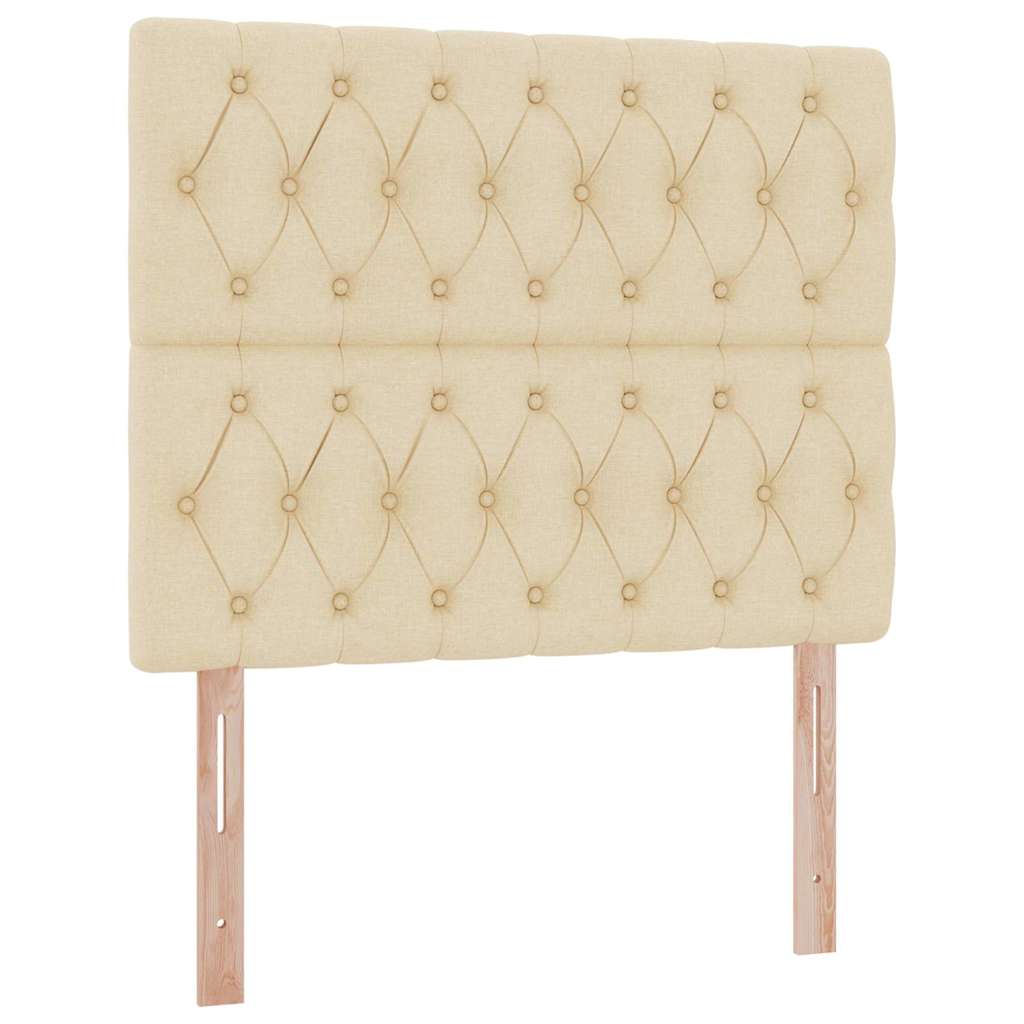 Förvaringssäng med LED med madrass Kräm 120 x 200 cm Polyester