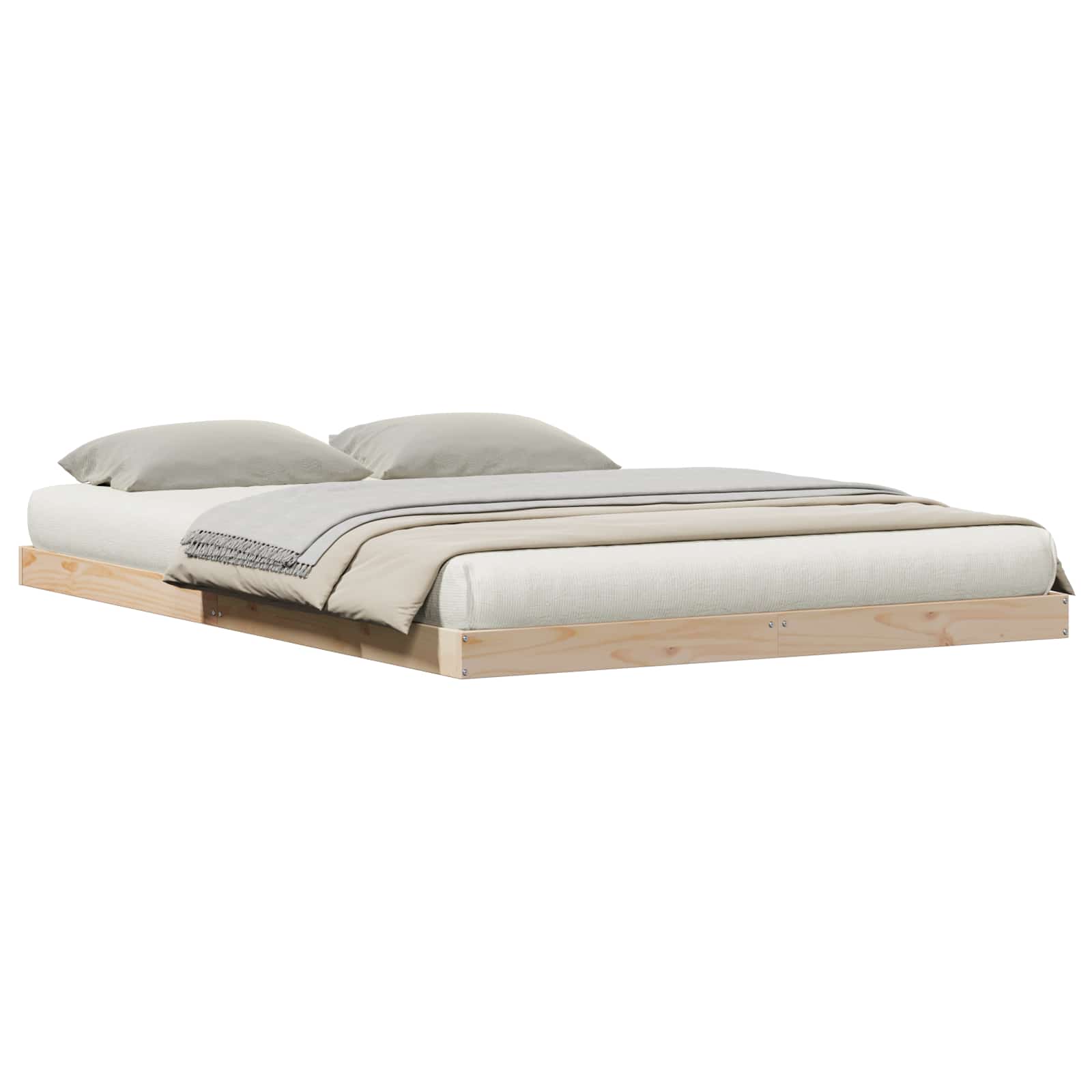 Golvsängsram Naturfärg 140 x 220 cm Massiv furu