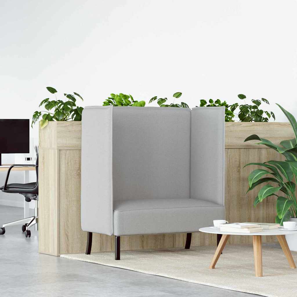 Hög Ryggsoffa Moln grå 109 x 56 x 121 cm tyg