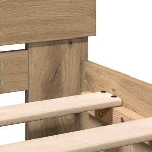 Sängram Artisan Ek 203 x 185 x 70 cm Konstruerat trä