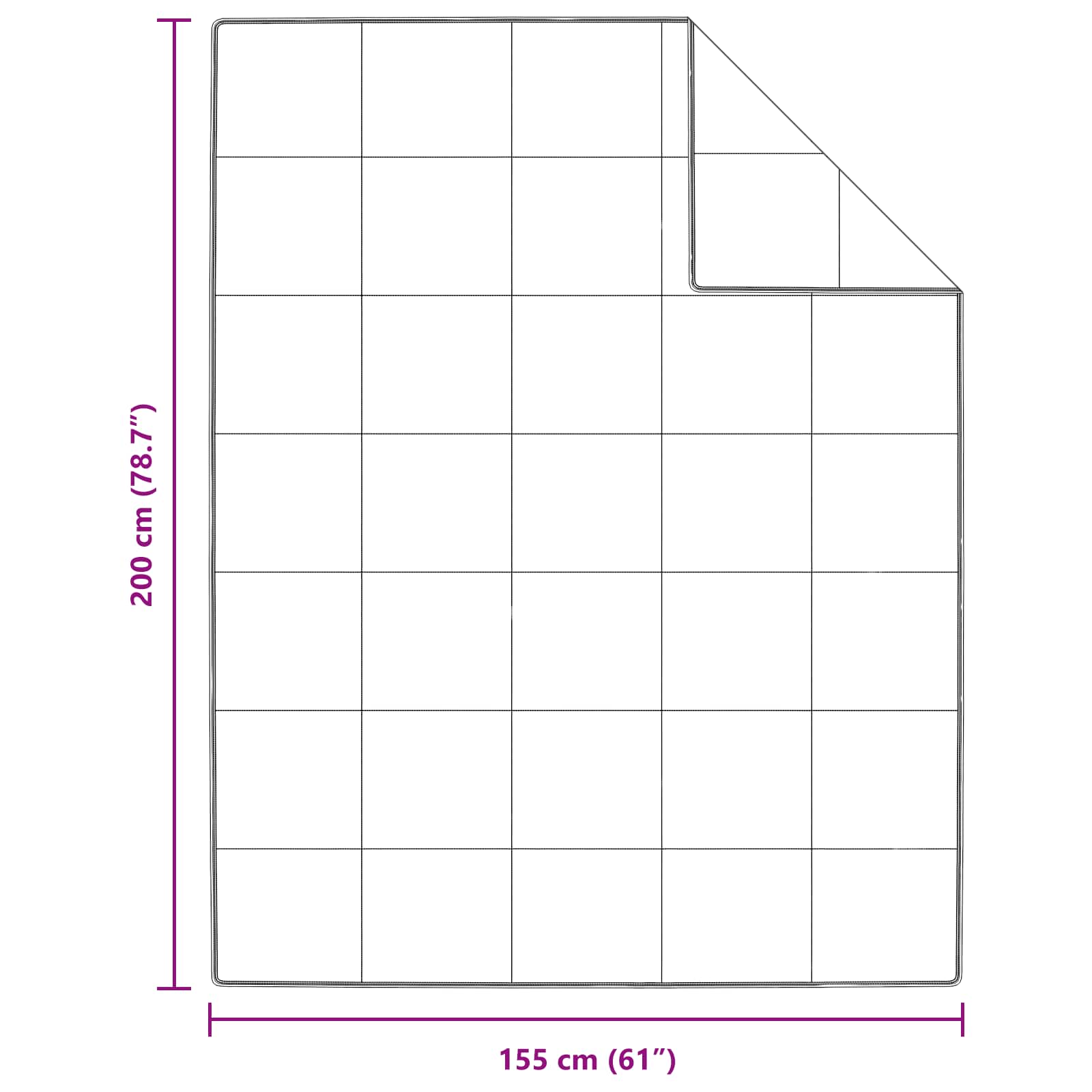 Vinter Täcke med kudde 2 pcs Vit Dunfjäder
