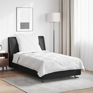 Duntäcke med kudde 2 pcs Vit Mikrofiber