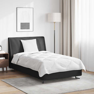 Duntäcke med kudde 2 pcs Vit Mikrofiber