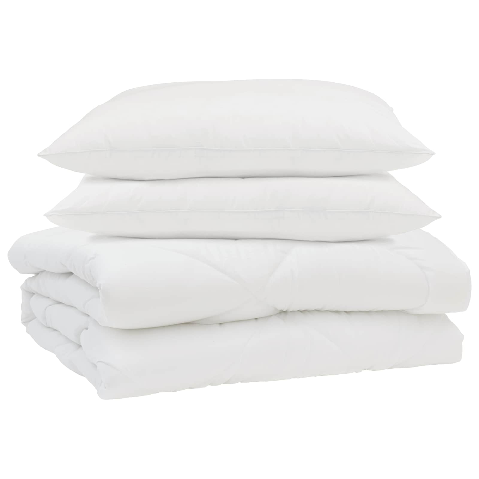 Sommar Duvet med kudde 3 pcs Vit Mikrofiber