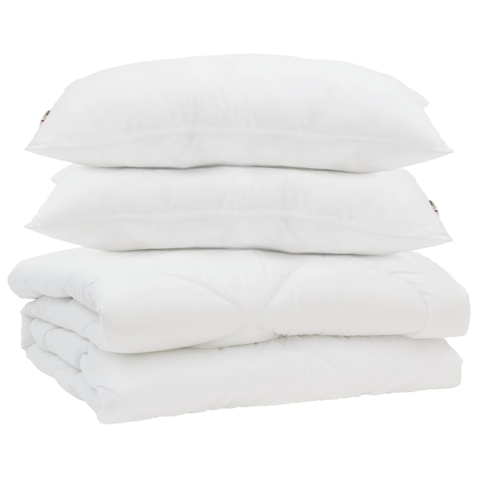 Sommar Duvet med kudde 3 pcs Vit Mikrofiber