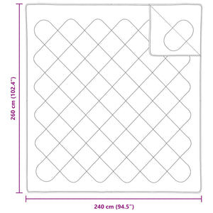 Duntäcke med kudde 3 pcs Vit Mikrofiber