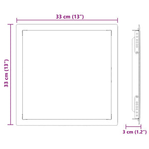 Åtkomstpanel Vit 63 x 33 x 3 cm Stål
