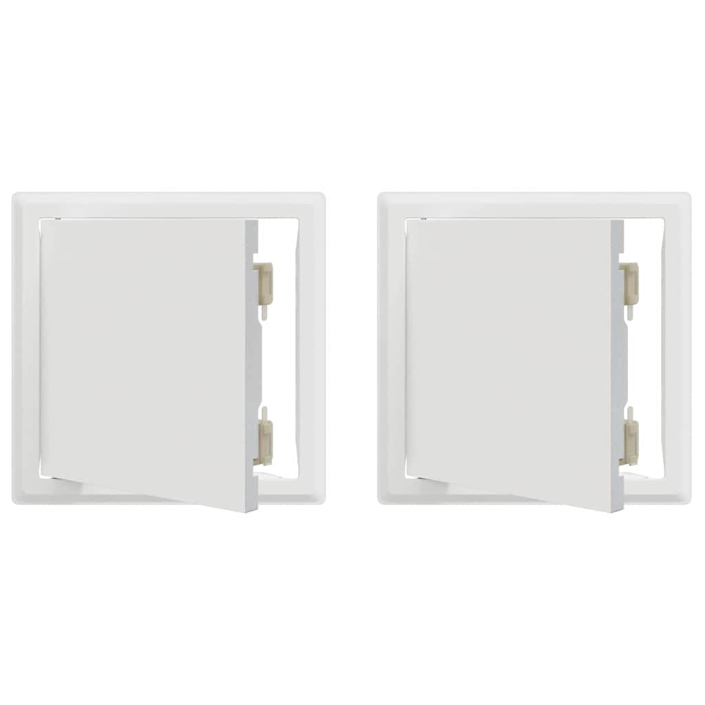 Åtkomstpanel 2 pcs Vit 23 x 23 x 3 cm Stål