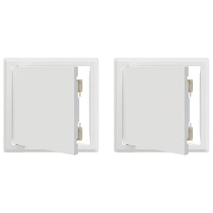 Åtkomstpanel 2 pcs Vit 23 x 23 x 3 cm Stål