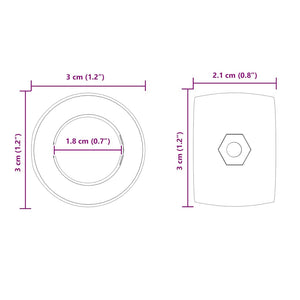 Fotbollsbord Lager 10 pcs Svart 3 x 3 x 1,4 cm Plast
