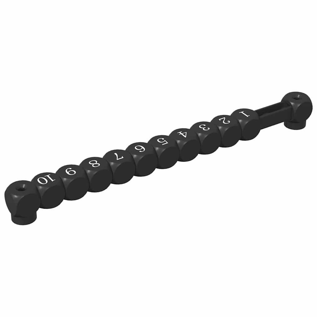 Fotbollsbord Räknare 2 pcs Svart 30 x 2,2 x 2,9 cm Plast
