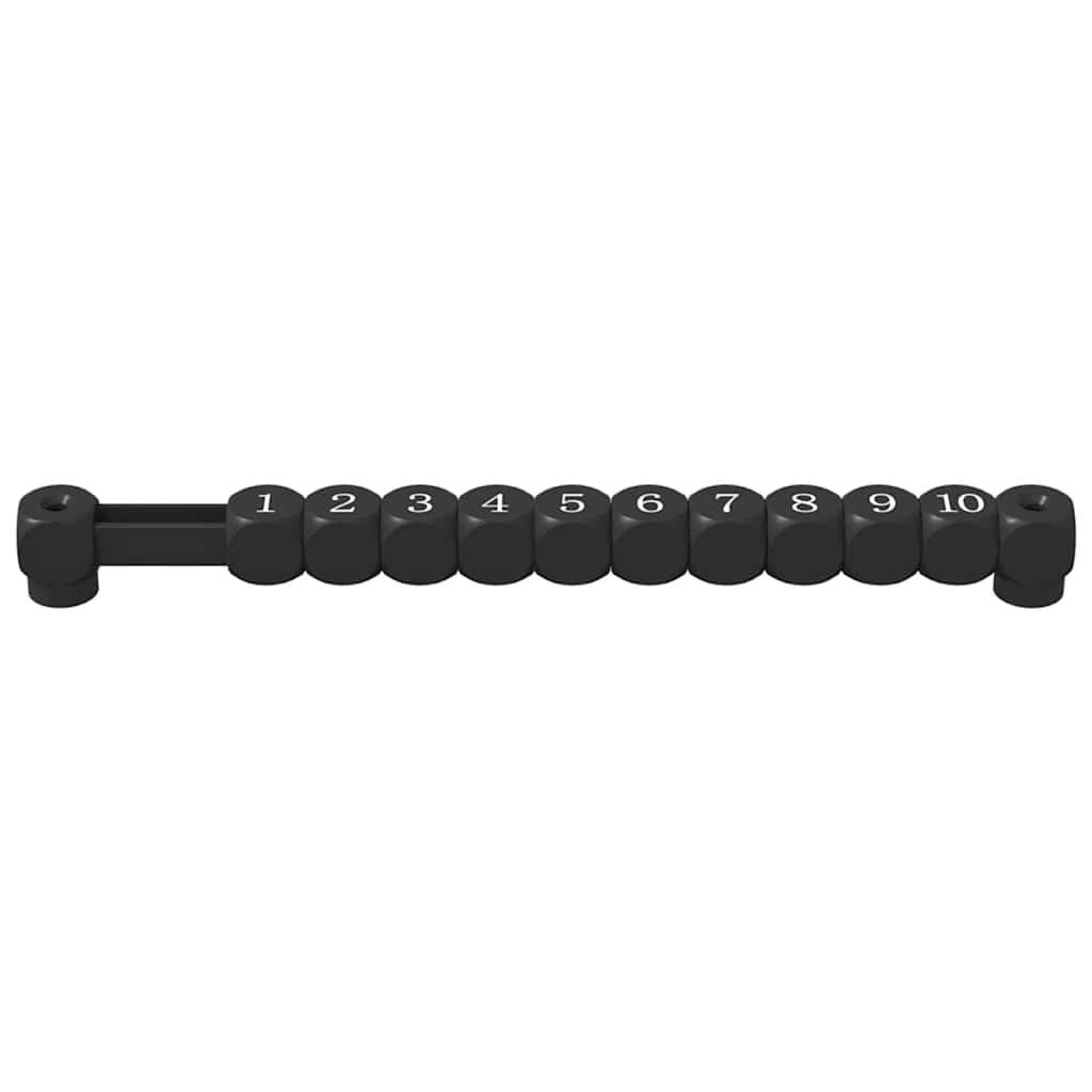Fotbollsbord Räknare 2 pcs Svart 30 x 2,2 x 2,9 cm Plast
