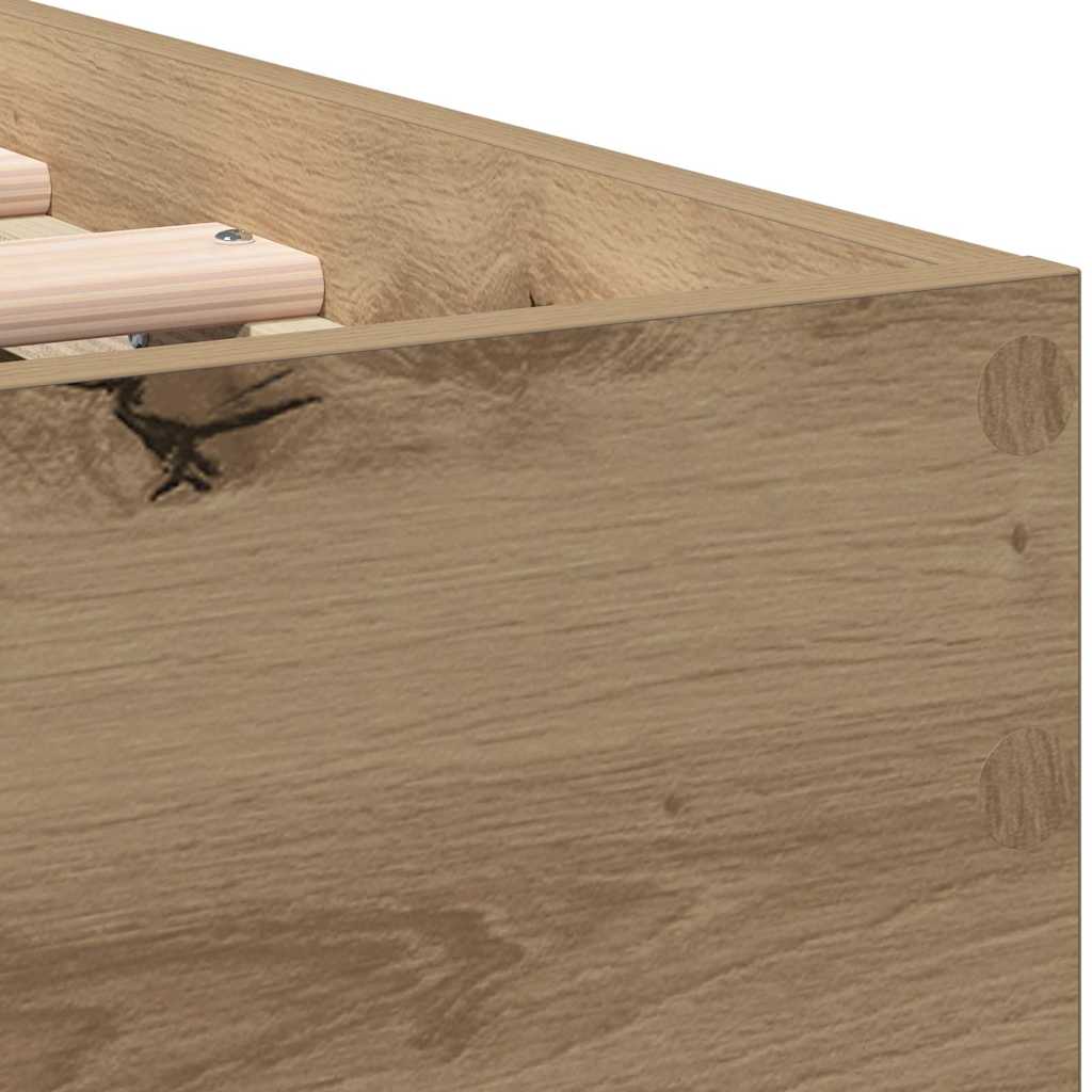 Sängram Artisan Ek 203 x 95 x 70 cm Konstruerat trä